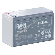 lom akku 12V 7,2Ah (FIAMM) tpus 12FGHL28 nagy kistram FV0 tzll hz (lettartam: 10v)