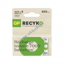 GP ReCyko Ni-MH akku HR03 (AAA) 850mAh 4db/csomag