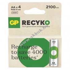 GP ReCyko Ni-MH akku HR6 (AA), 2100mAh 4db/csomag