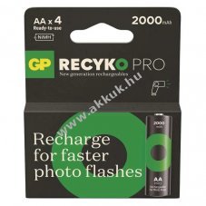 GP ReCyko Pro Photo Flash Ni-MH akku HR6 (AA), 2000mAh 4db/csomag