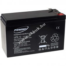 Powery lom zsels akku sznetmenteshez APC Back-UPS 500 12V 9Ah (helyettesti 7,2Ah / 7Ah is)