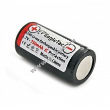 Eagletac akkucella Li-Ion tpus: 16340 / RCR123 3,7V 750mAh