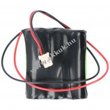 Vszvilgts akku, Ni-MH, 3.6V, 1500mAh, AA akkupakk, 11 cm vezetkkel