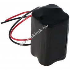 Vszvilgts akku, Ni-MH, 4.8V, 1800mAh, F2x2, Mignon AA, 20 cm vezetkkel