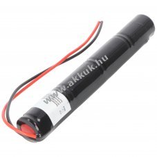 Vszvilgts akku, Ni-Cd, 4.8V, 1800mAh, L1x4, Sub-C akkupakk, 20 cm vezetkkel