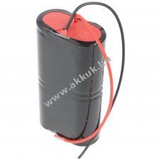 Vszvilgts, Ni-Cd, 4.8V, 4500mAh, L2x2, Mono D, 20 cm vezetkkel