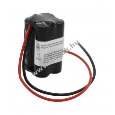 Vszvilgts akku, Ni-MH, 4.8V, 2000mAh, F2x2, Mignon AA, 20 cm vezetkkel