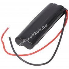 Vszvilgts akku, Ni-MH, 4.8V, 1500mAh, L2x2, Mignon AA, 20 cm vezetkkel