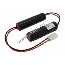 Vszvilgts akku, Ni-Cd, 4.8V, 1800mAh, 2x L1x2, Sub-C, 20 cm vezetkkel s csatlakozval