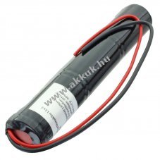 Vszvilgts akku, Ni-Cd, 3.6V, 1800mAh, L1x3, Sub-C, 20 cm vezetkkel