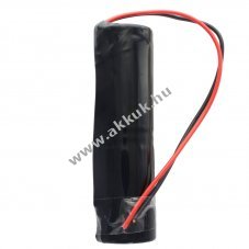 Vszvilgts akku, Ni-Cd, 2.4V, 4500mAh, L1x2, Mono D, 20 cm vezetkkel