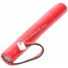 Vszvilgts akku, Ni-MH, 4.8V, 750mAh, 2/3AA, vezetkkel s csatlakozval