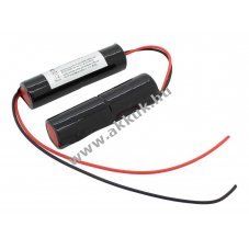 Vszvilgts akku, Ni-Cd, 4.8V, 1800mAh, 2x L1x2 Sub-C akkupakk, 20 cm vezetkkel