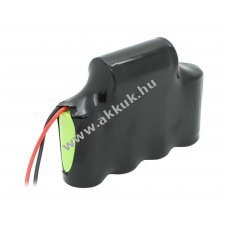 Vszvilgts akku, Ni-MH, 6V, 4000mAh, F1x4+1 Baby C akkupakk, 20 cm vezetkkel