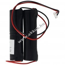 Vszvilgts akku, Ni-MH, 4.8V, 3000mAh, 2x L1x2 Sub-C akkupakk, vezetkkel s csatlakozval