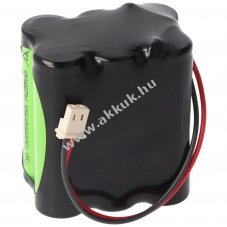 Vszvilgts akku, Ni-MH, 7.2V, 1500mAh, F2x3 Mignon AA akkupakk, 20 cm vezetkkel s csatlakozval