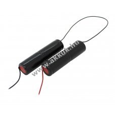 Vszvilgts akku, Ni-MH, 4.8V, 4000mAh, L2x2 Baby C akkupakk, 20 cm vezetkkel