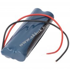 Vszvilgts akku, Ni-MH, 4.8V, 2100mAh, L2x2 A akkupakk, 20 cm vezetkkel