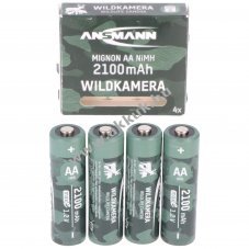 Ansmann Mignon,AA akku 2100mAh vadkamerba 4db/csomag