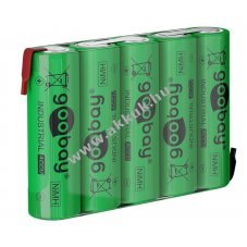 Goobay akku pack (AA) NiMH tpus AA-5 RTU - forrfles 6V 2100mAh