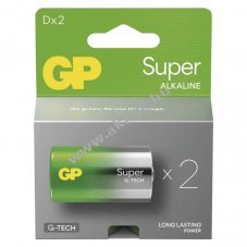 GP Super alkli elem 4020/LR20/D/Mono/glit 2db/csomag