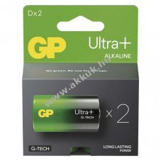 GP Ultra Plus alkli elem 4020/LR20/D/Mono/glit 2db/csomag