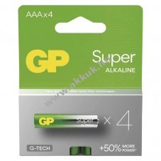 GP Super alkli elem, LR03, mikro, AAA 4db/csomag