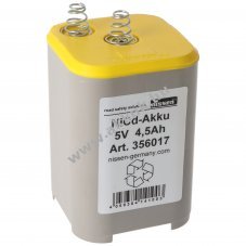 Nissen 4R25 akku, Ni-Cd, 5V, 4.5Ah