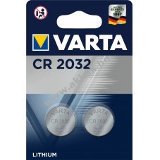 VARTA lithium gombelem, CR2032, helyettesti DL2032 IEC CR2032 2db/csom.