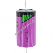 Tadiran elem SL2780/P, 3.6V, 19000mAh, axilis vezetkcsatlakozs