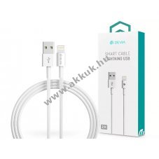 Devia USB - Lightning USB tlt- s adatkbel, 2m, fehr