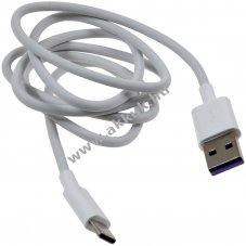 Eredeti Huawei HL-1289 USB -USB-C -re adatkbel tltkbel Mate 9 fehr 1m