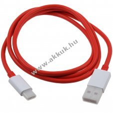 OnePlus Dash D301 gyors tltkbel adatkbel USB-A - USB-C-re 1m piros