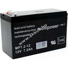 Riaszt Akku (Multipower) MP7,2-12 - VDS-minstssel (csatlakoz: F1)