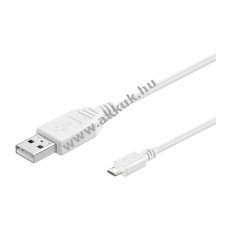 Goobay USB kbel 2.0 micro USB csatlakozval 30cm fehr - Kirusts! - A kszlet erejig!