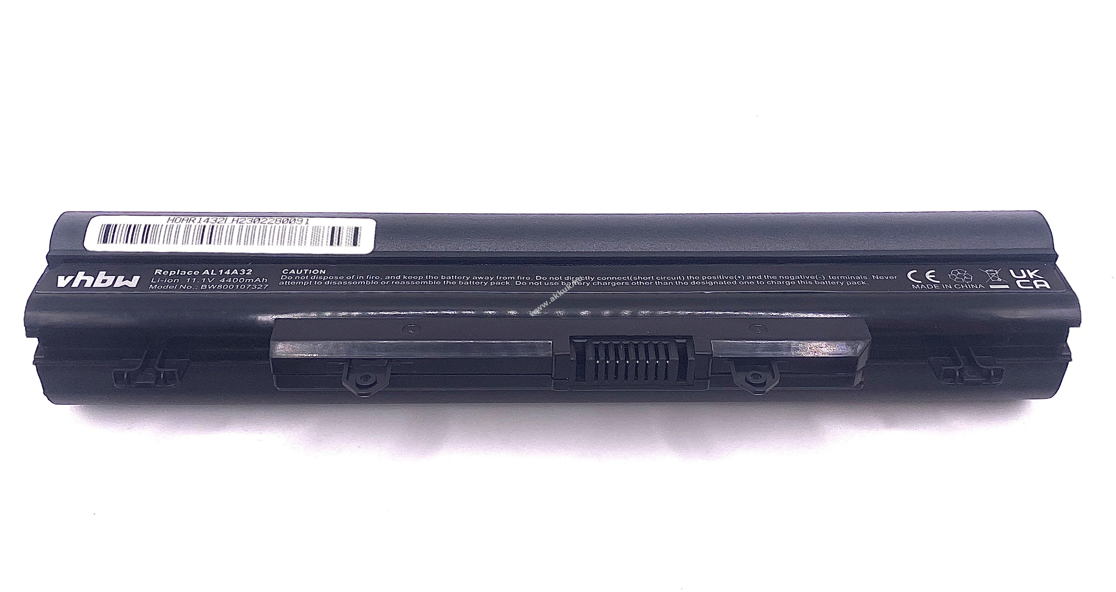 Helyettesítõ Notebook akku Acer Aspire típus AL14A32 4400mAh akciós termékkép 1