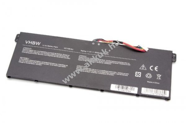 Helyettesítõ akku Acer Aspire E11, E15, V3, V5-132, E5 3000mAh akciós termékkép 1