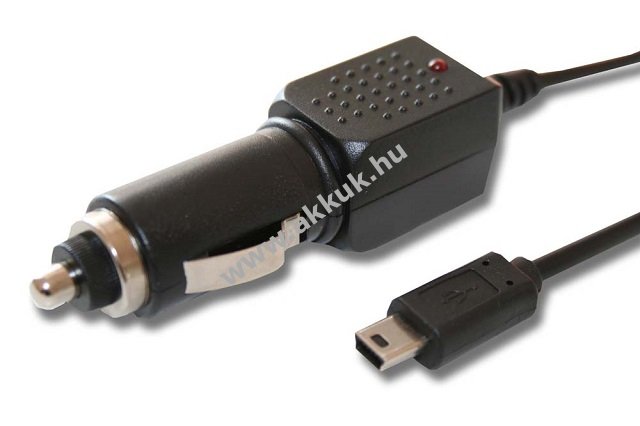 Helyettesítõ autós töltõ USB mini csatlakozóval akciós termékkép 1