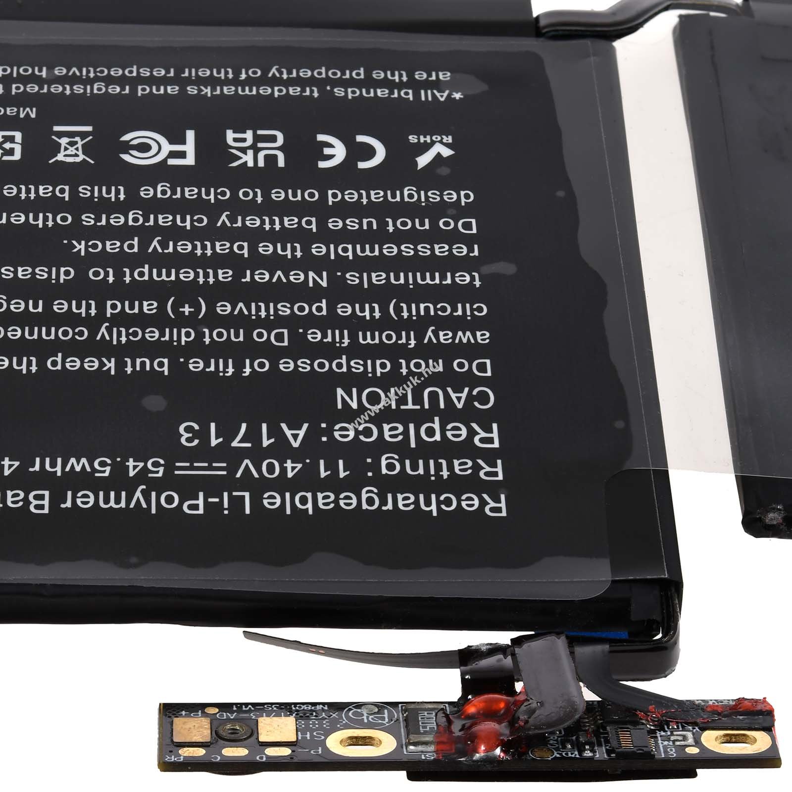 Powery helyettesítő laptop akku apple mll42ch/a