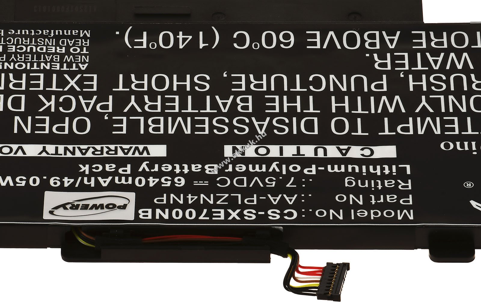 Powery helyettesítő tablet akku samsung xe700t1c-a02
