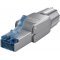 CAT 6A Kltri RJ45 csatlakoz STP rnykolssal 5.0-8.5 mm-es kbeltmrhz